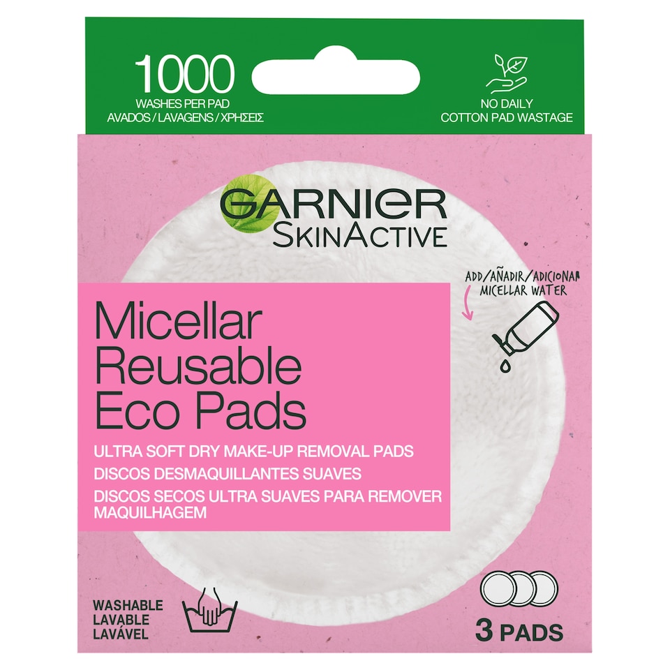 image 1 of Garnier Micellar Make Up Remover Eco Pads 3Pack