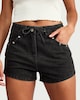 image 1 of OH ME OH MY Studded Denim Shorts in Black