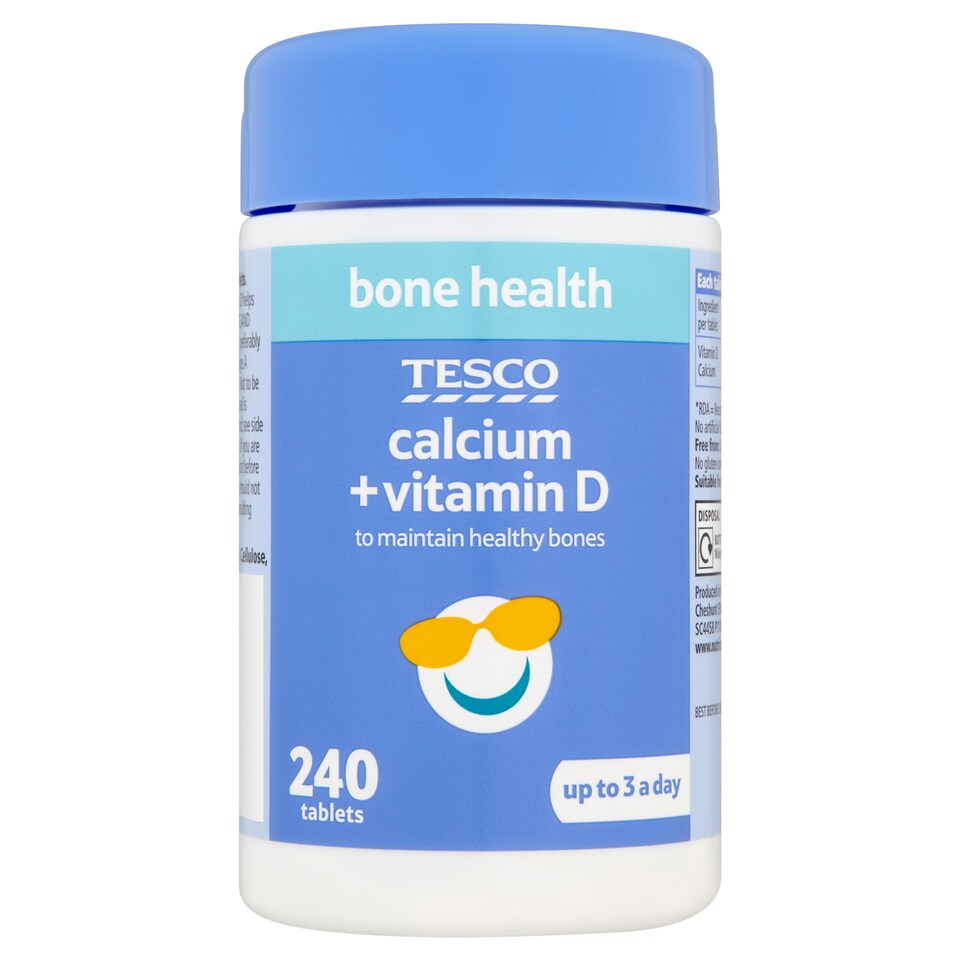Tesco Calcium And Vitamin D 240'S