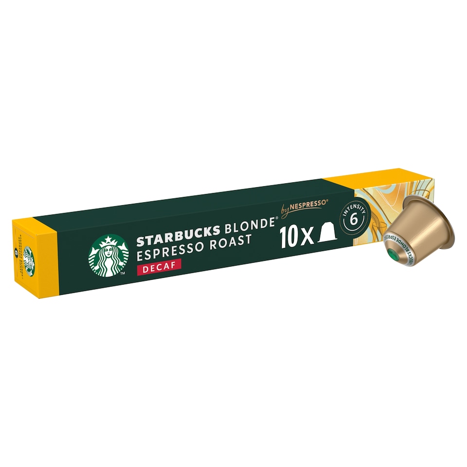image 1 of STARBUCKS BLONDE ESPRESSO ROAST DECAF 10 pods 55G