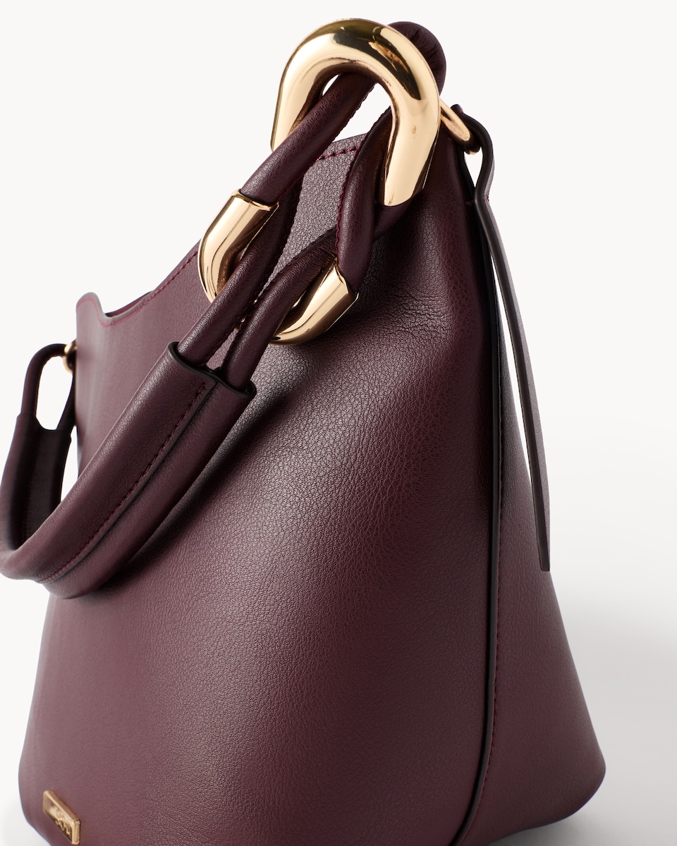 image 1 of SACHA Bucket Bag in Burgundy