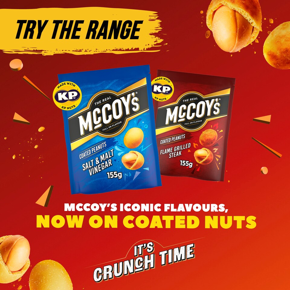 image 1 of McCoy's Coated Peanuts Salt & Malt Vinegar 155g