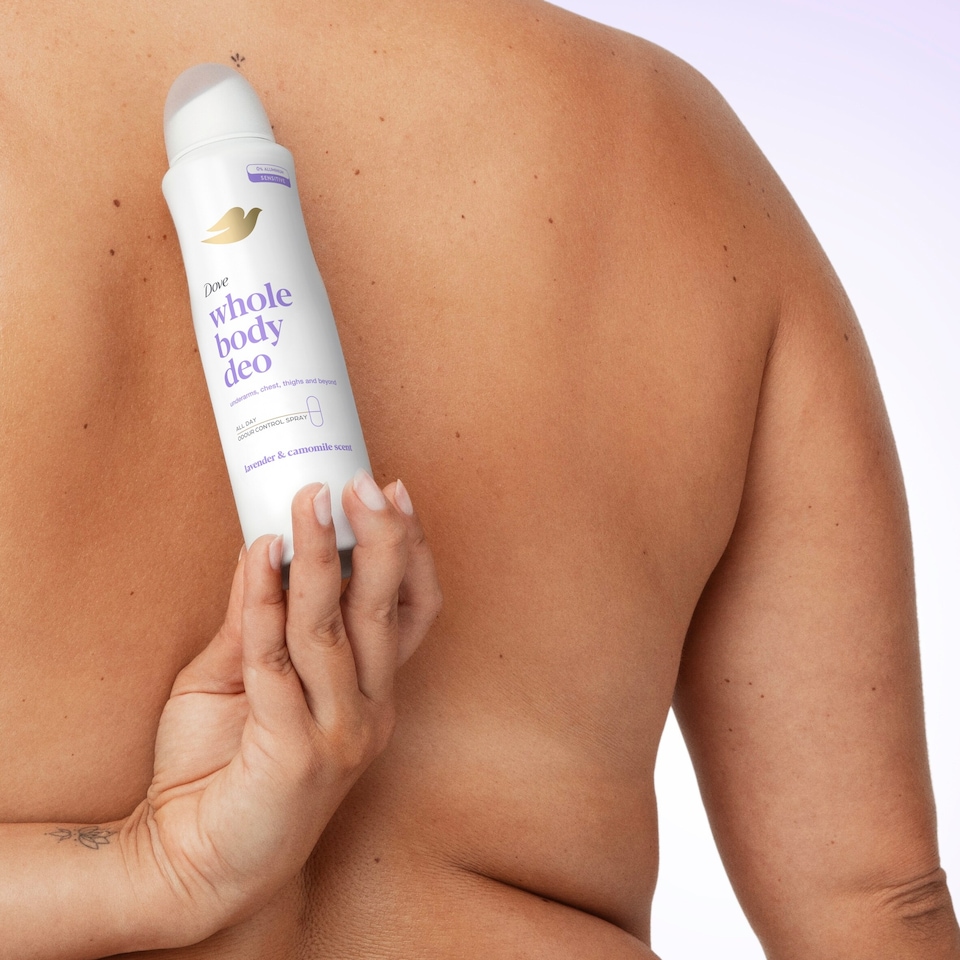 image 1 of Dove Lavender & Camomile Whole Body Aerosol Deodorant Spray 150ml