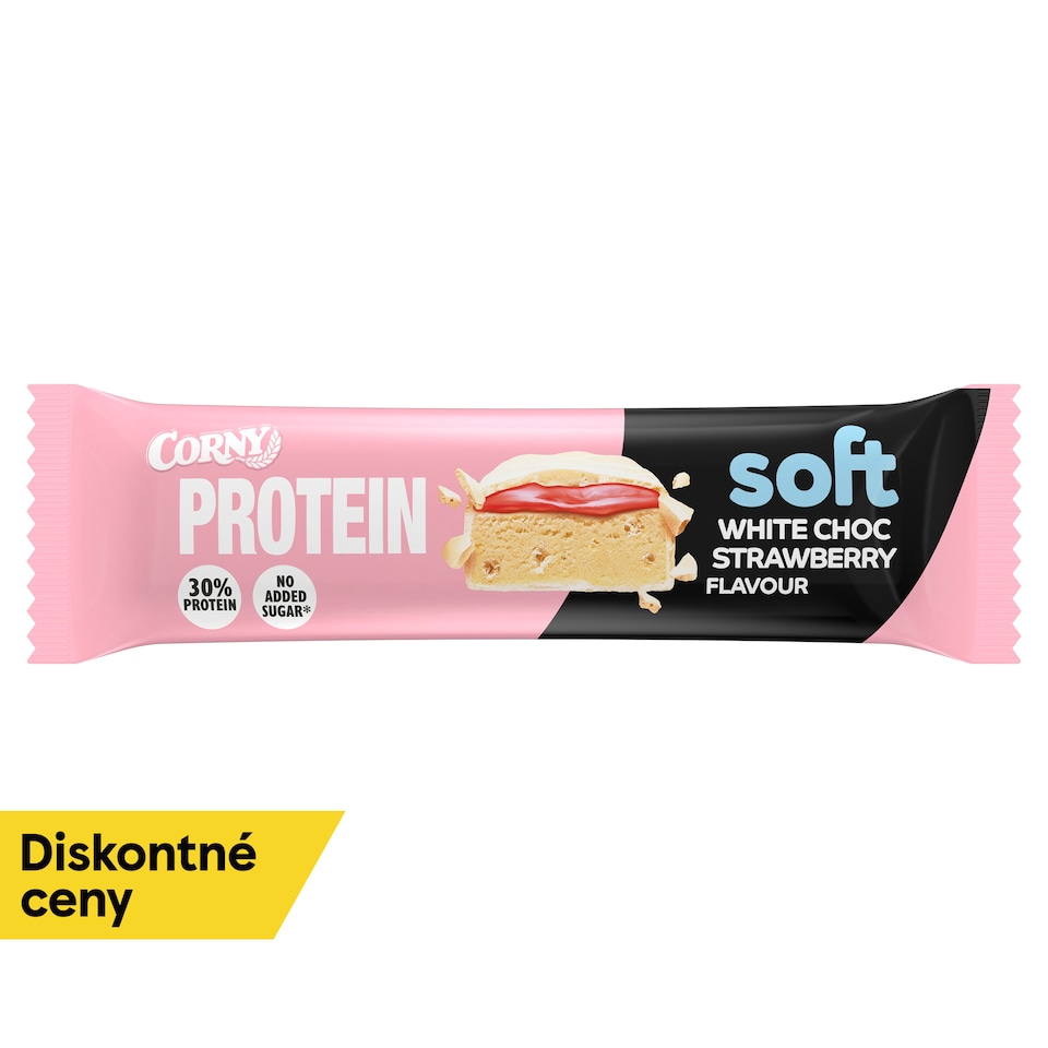 obrázok 1 z CORNY SOFT proteínová tyčinka biela čokoláda-jahoda 45 g