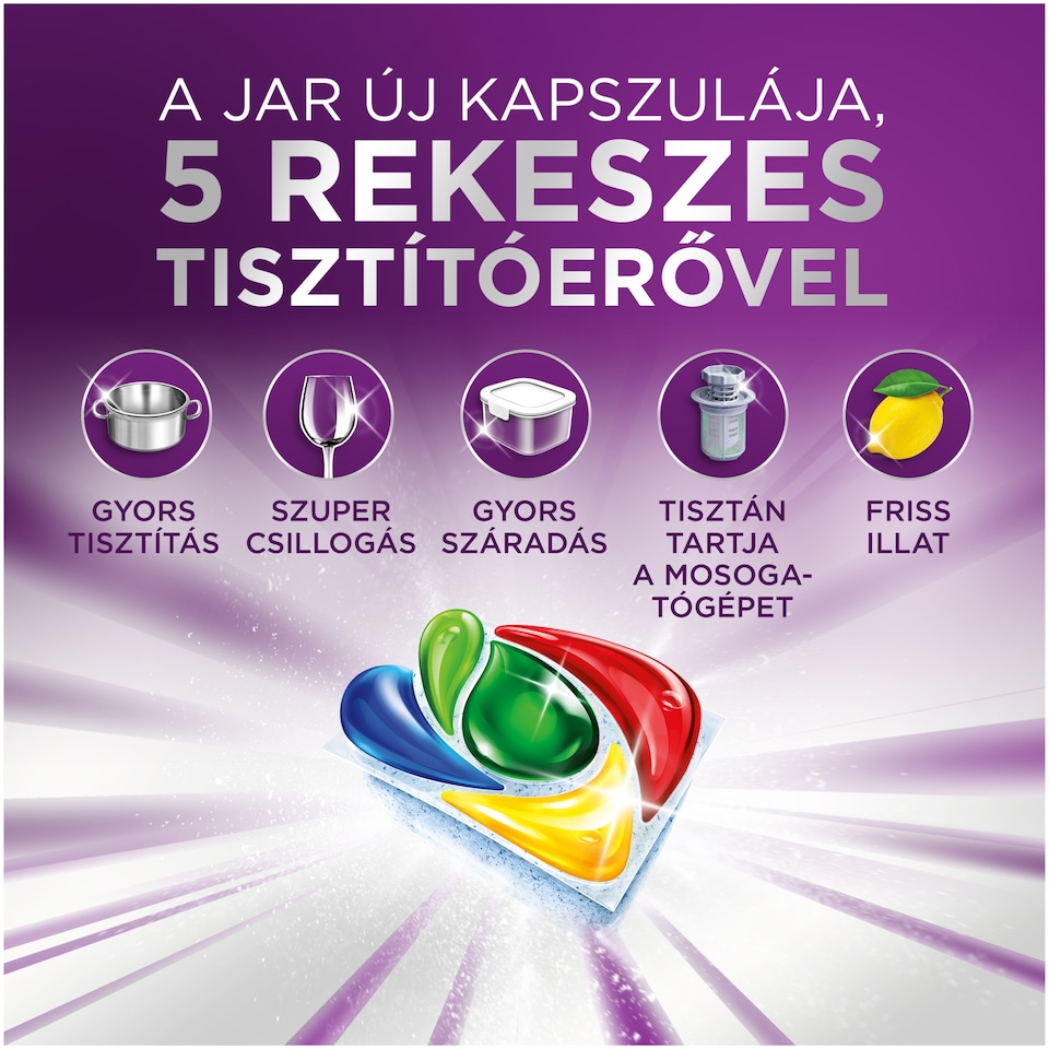 Jar Our 30 Minute Miracle Platinum Plus Mosogatókapszula, 31 db  1. kép