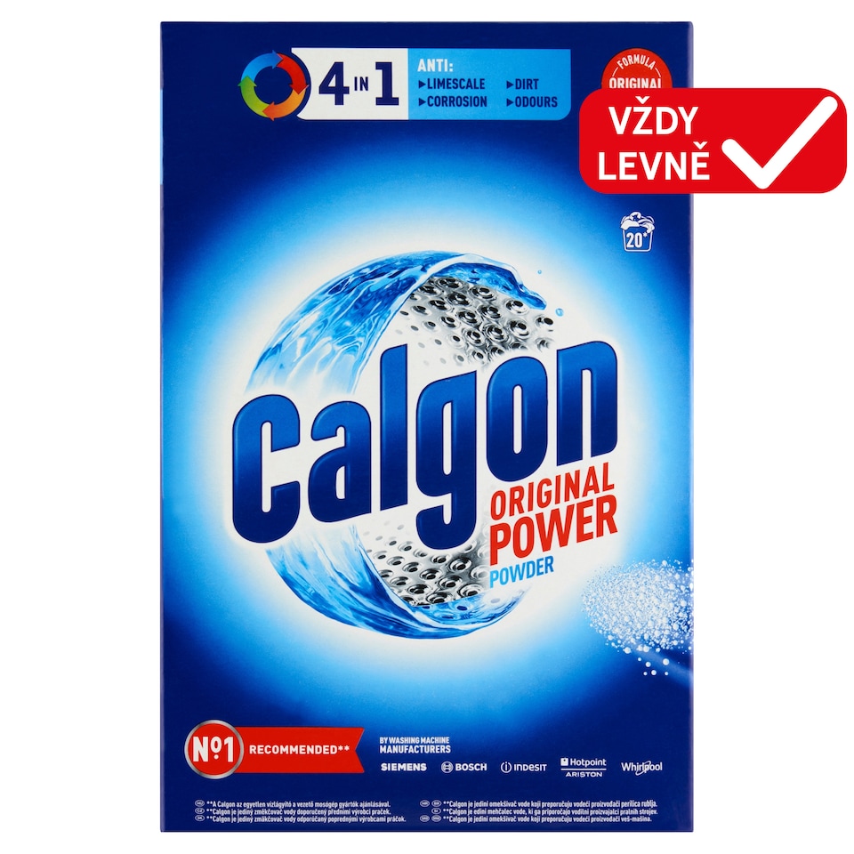 Obrázek 1 pro produkt Calgon 4v1 Power prášek 20 praní 1kg