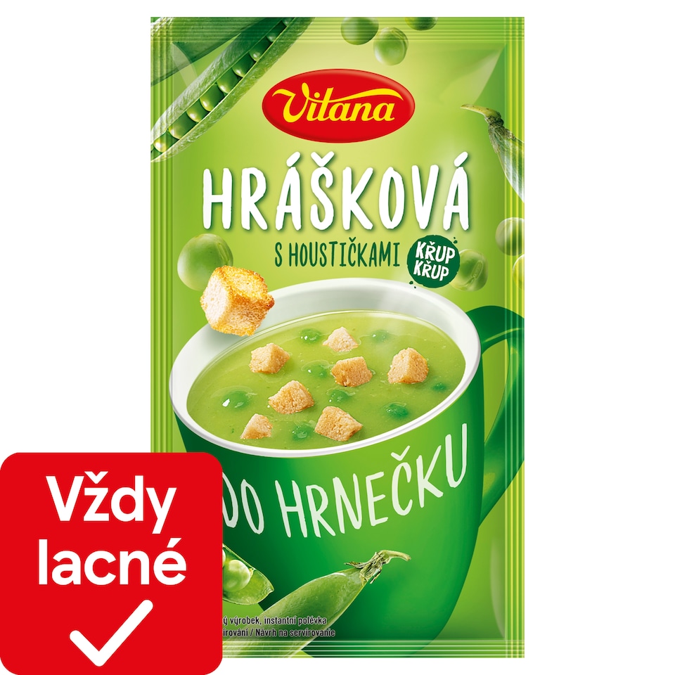Vitana Do hrnečku Instant Soup Split Pea with Bread Roll 27 g