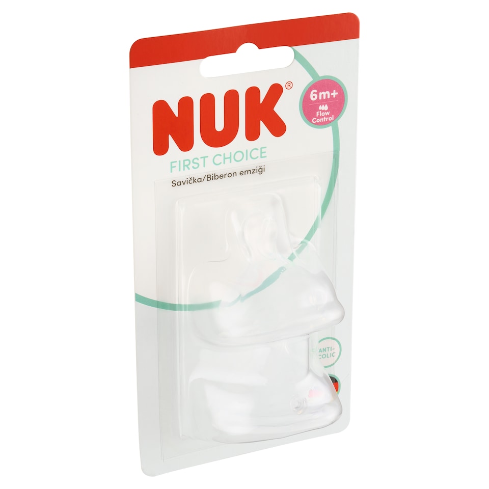 image 1 of Nuk First Choice Flow Control Pacifier 6m+ 2 pcs