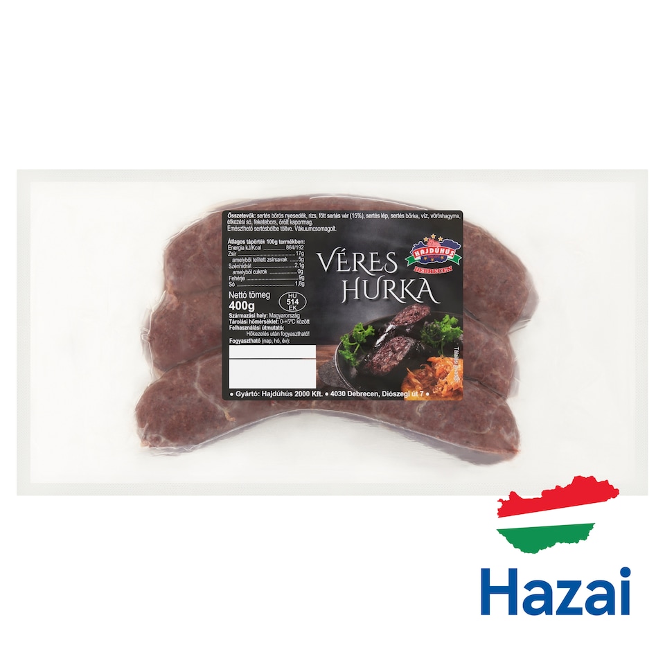 Hajdúhús véres hurka 400 g