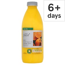 Tesco Finest 100% Freshly Squeezed Orange Juice with Bits 1 Litre