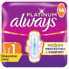 Always Platinum Hygienické Vložky Normal (veľkosť 1) 16 Vložiek