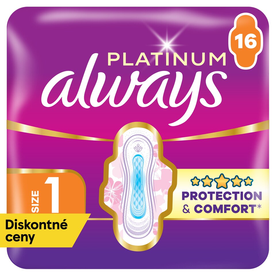 obrázok 1 z Always Platinum Hygienické Vložky Normal (veľkosť 1) 16 Vložiek