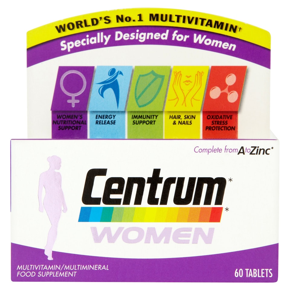 Centrum Women Multivitamins & Minerals Tablets 60s