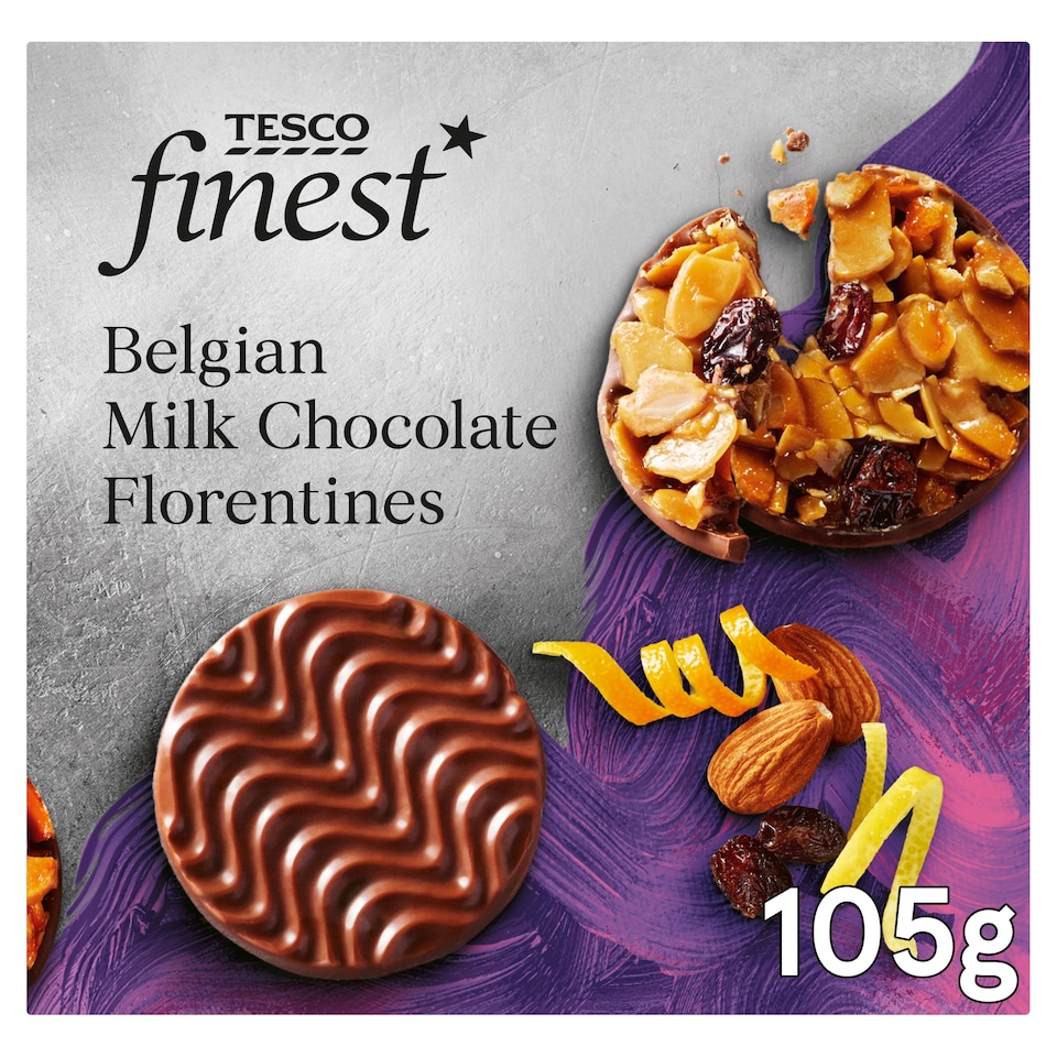 Tesco Finest Milk Chocolate Florentines 105g