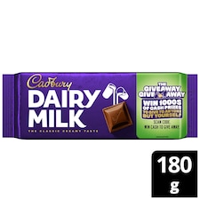 Cadbury Dairy Milk Chocolate Bar 180g