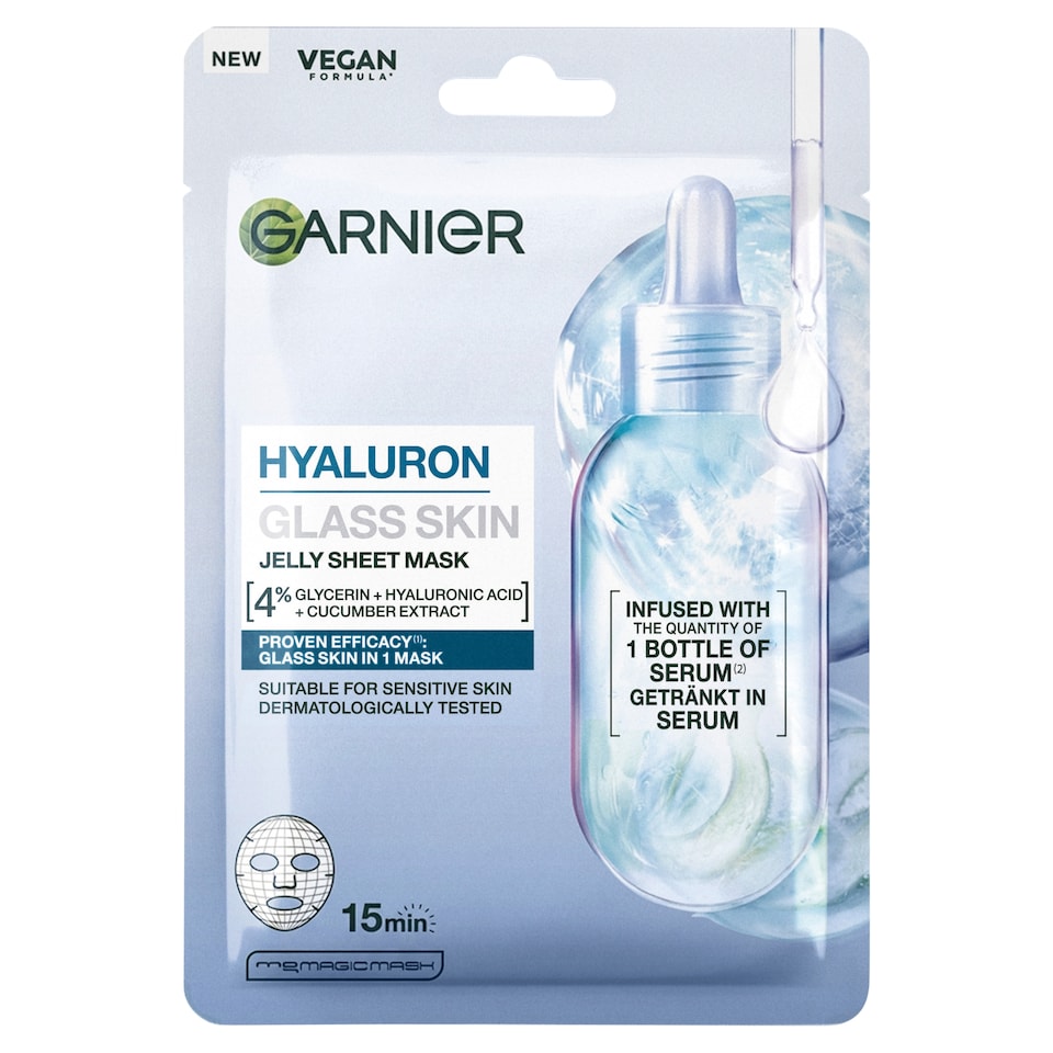 Garnier Hyaluron Glass Skin Jelly Sheet Mask 27 g