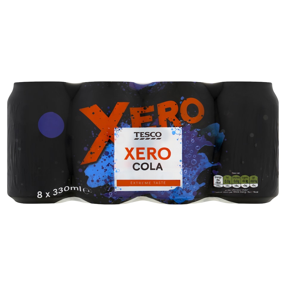 Tesco Xero Cola 8x330ml