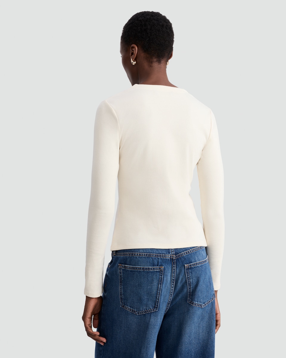 image 1 of F&F Cotton Rich Long Sleeved Cardigan in Cream