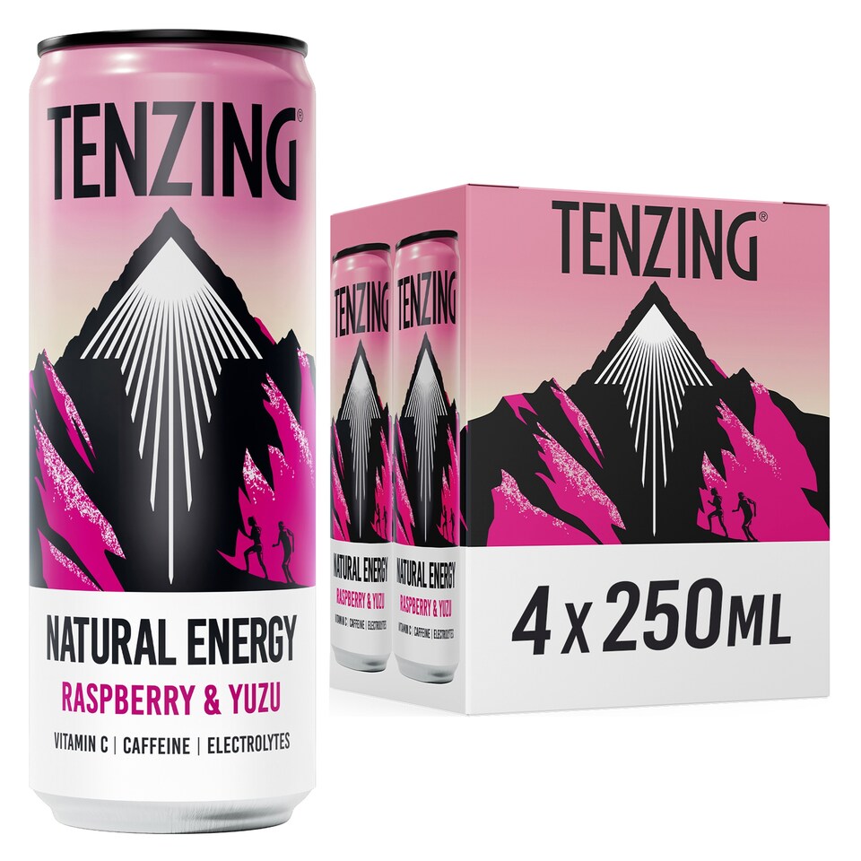 Tenzing Energy Drink Raspberry & Yuzu 4X250ml