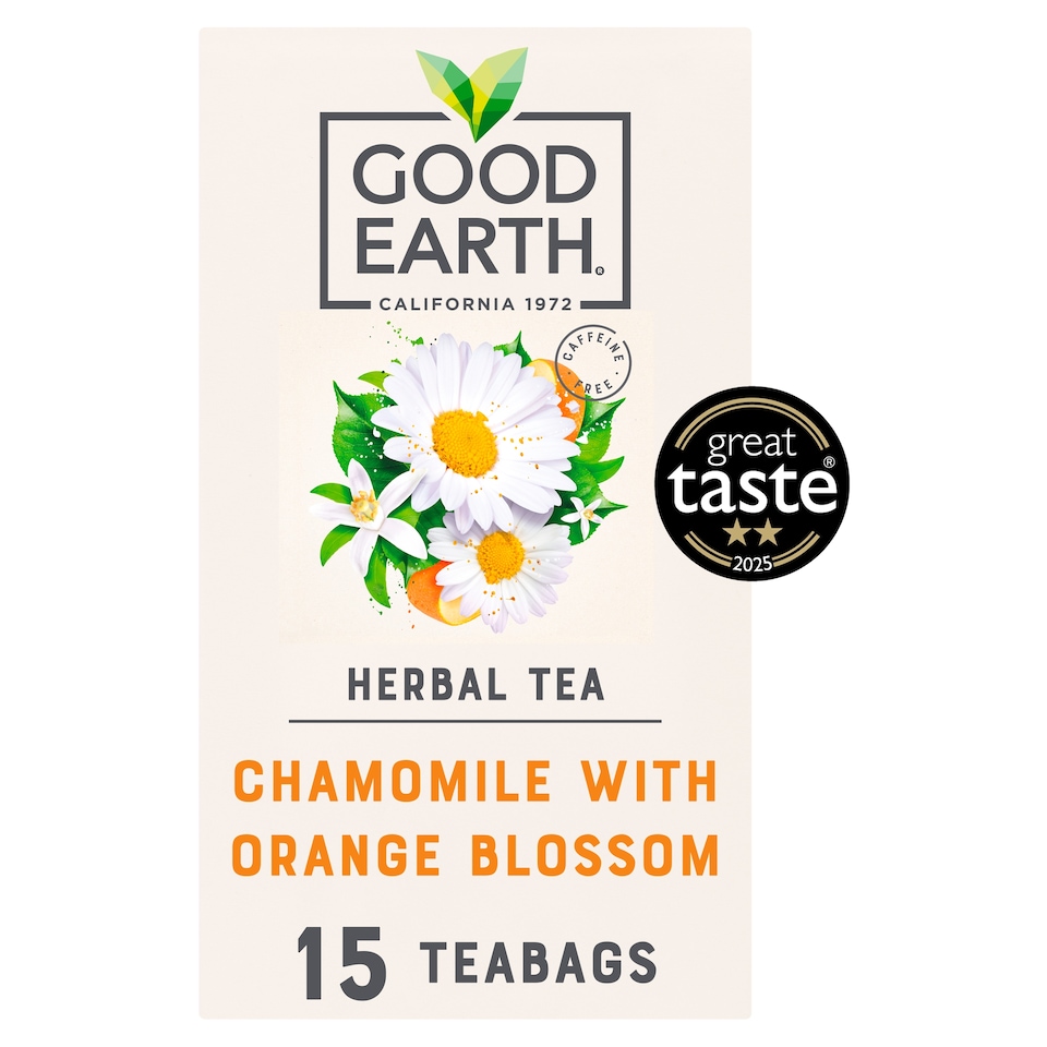 image 1 of Good Earth Herbal Tea Chamomile Orange Blossom 15 Tea Bags 21g