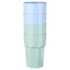 Tesco Reusable Cups Mixed Colours 4 Pack