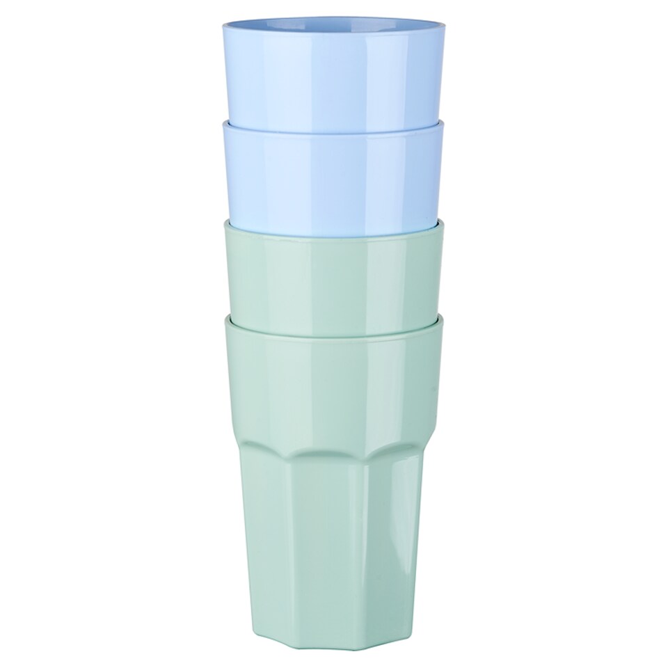 Tesco Reusable Cups Mixed Colours 4 Pack