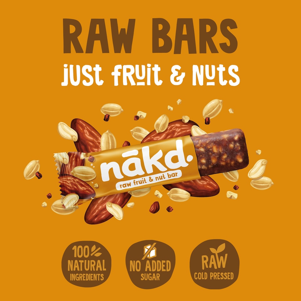image 1 of Nakd Peanut Delight Raw Fruit & Nut Bar 4x35g