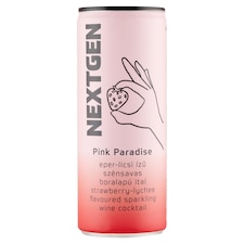 NextGen Pink Paradise eper-licsi ízű szénsavas boralapú ital 7,2% 250 ml