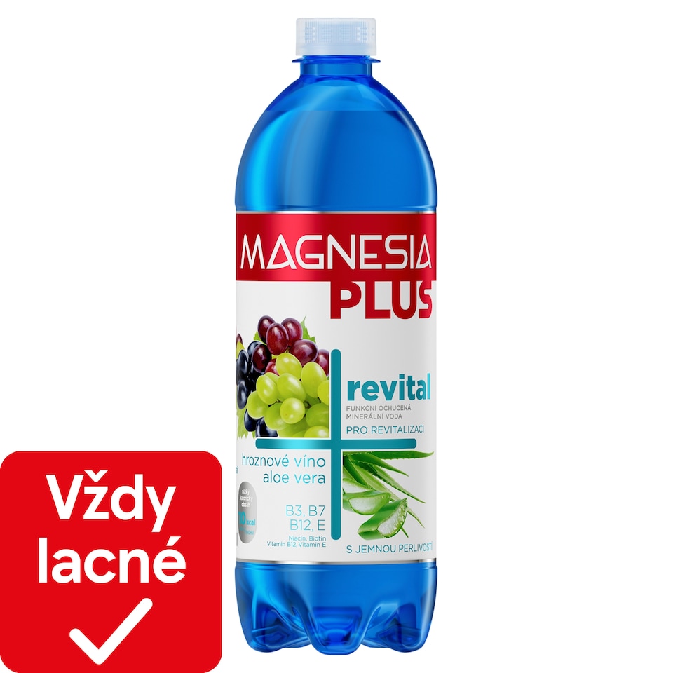 Magnesia Plus revital nápoj hroznové víno aloe vera 0,7 l