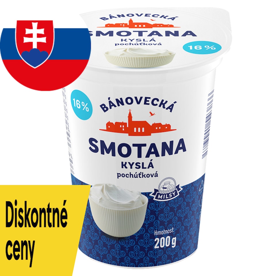 Milsy Sour Cream Delicatessen 16% 200 g