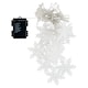 image 2 of Snow Meister SM2762 Bright White Curtain Light with Timer 1,1 m