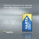 image 2 of Varta Longlife Power 9V Alkaline Battery 1 pc