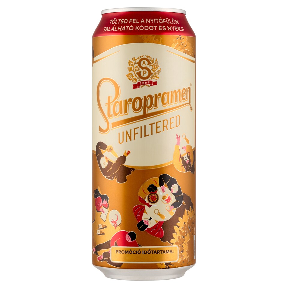 image 1 of Staropramen Unfiltered Premium Lager Beer 5% 0,5 l