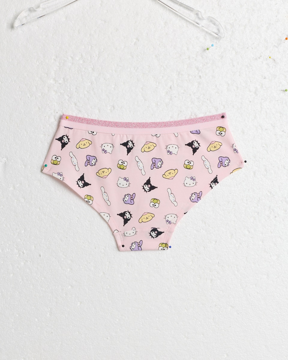image 1 of Hello Kitty 3-Pack Cotton Rich Short Knickers in Multi