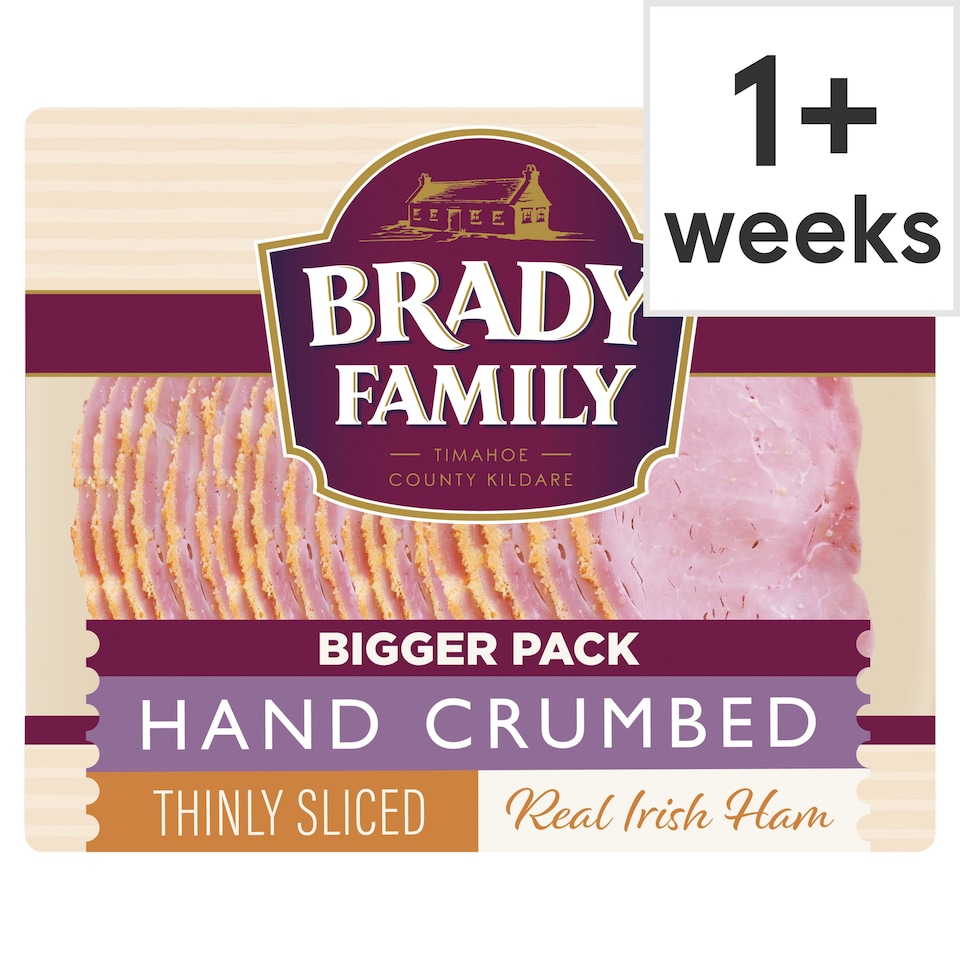 Brady Family Hand Crumbed Thinly Sliced Ham 20 Slices 165g