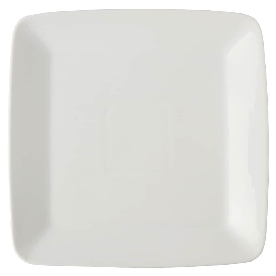 F&F Home Pearce Square White Dinner Plate 