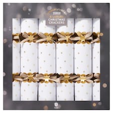 Tesco Gold Stars Luxury Christmas Crackers 6 Pack