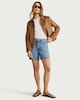 image 1 of F&F Pure Cotton Denim Shorts in Blue