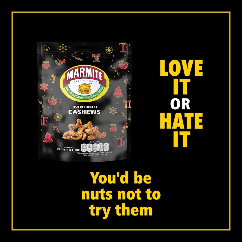 image 1 of Marmite Oven Baked Cashews 90G