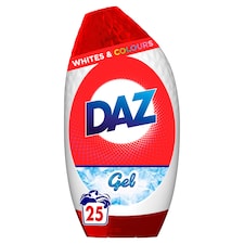 Daz Washing Liquid Gel Whites & Colours 25 washes 875ml