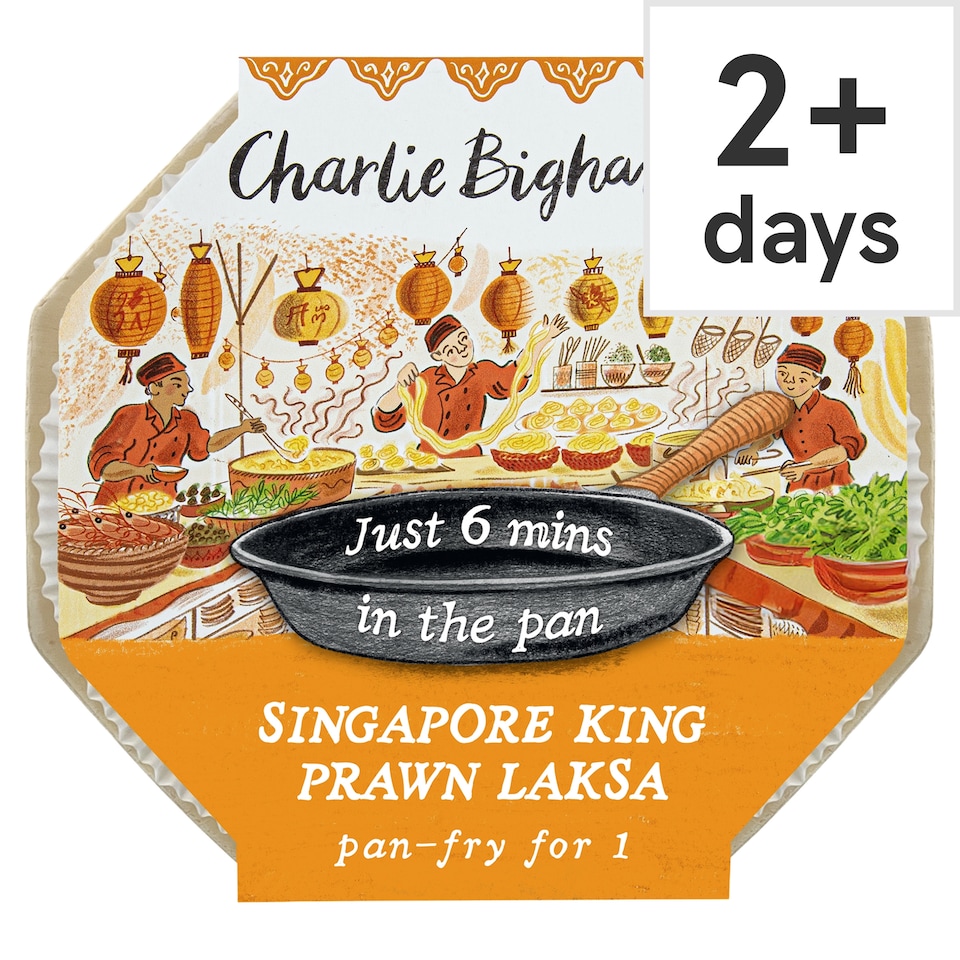 Charlie Bigham's Pan Fry Singapore King Prawn Laksa 350g 