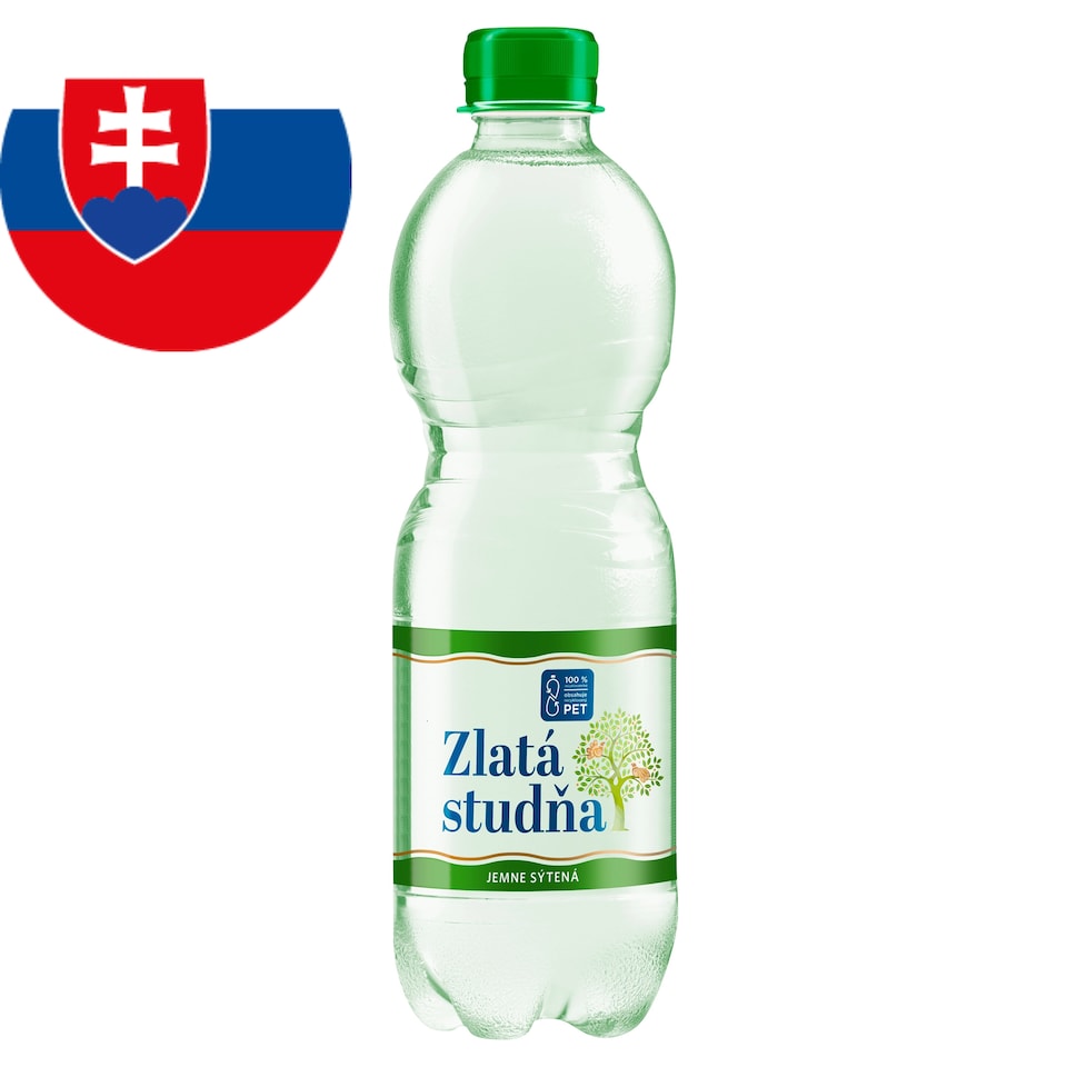 Zlatá Studňa Prameň z Jasenova jemne sýtená 0,5 l