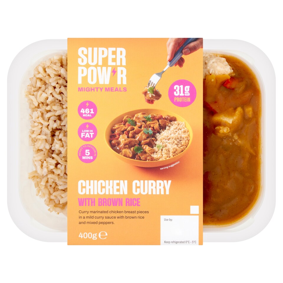 Super Pow'r Chicken Curry & Brown Rice 400g