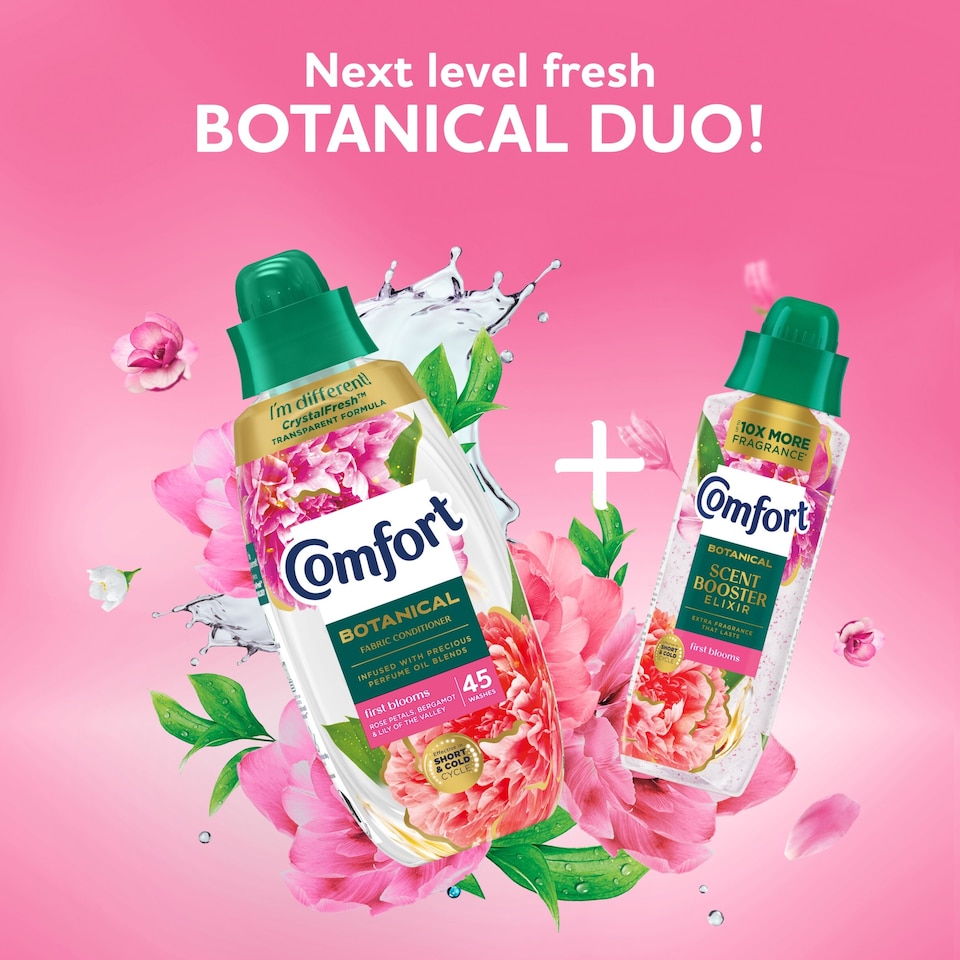 image 1 of Comfort Botanical First Blooms Fabric Conditioner 45 Washes 675ml