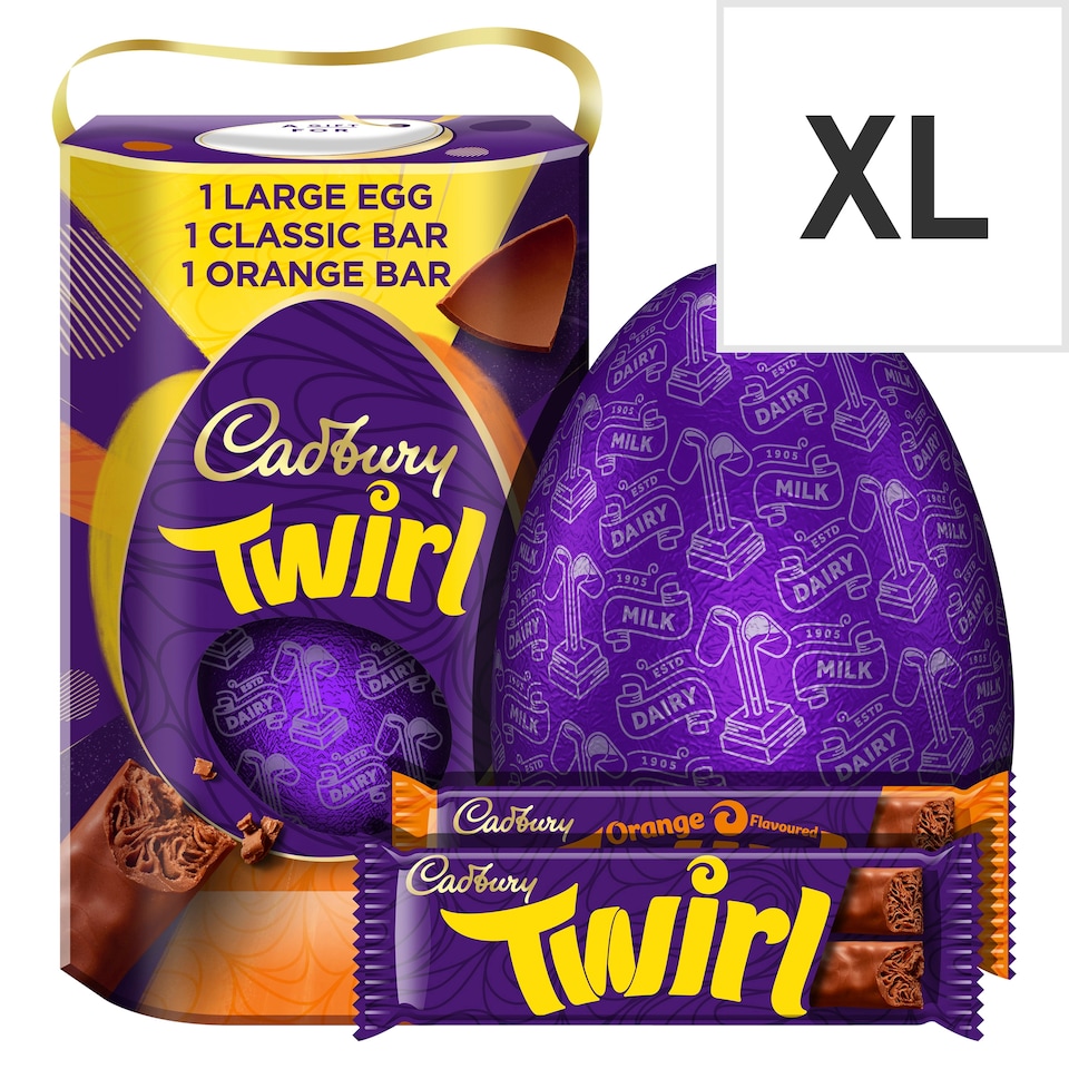 image 1 of Cadbury Twirl Chocolate Easter Egg 241g