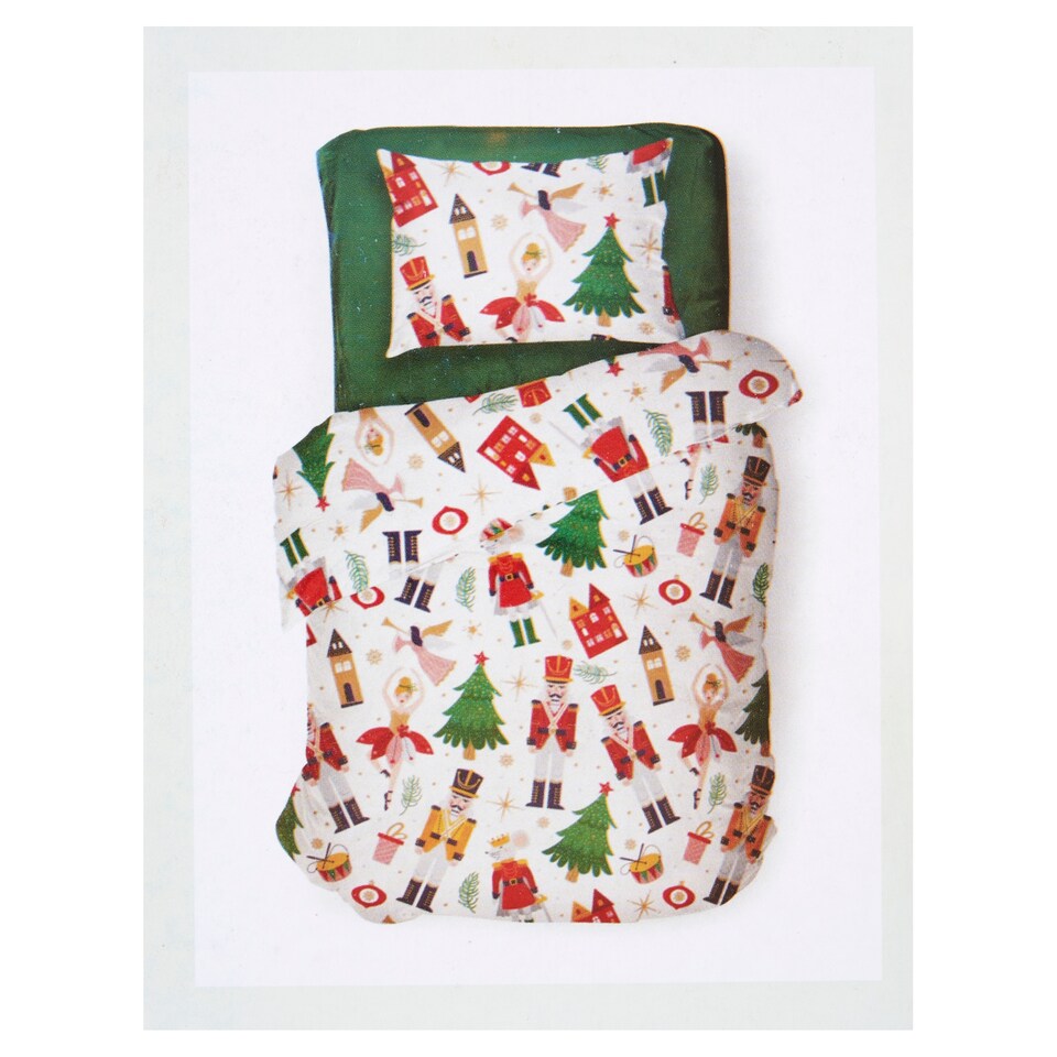 image 1 of Nutcracker for Kids Patterned Duvet Set 140 x 200 cm