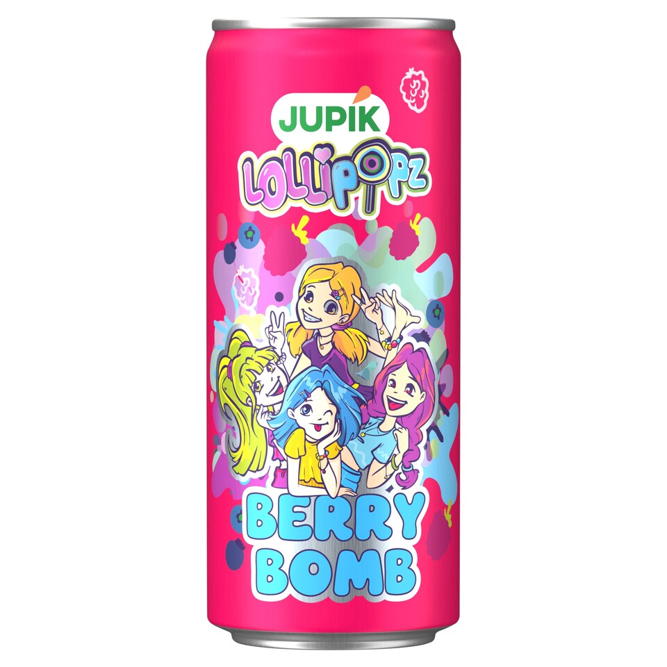 Jupík Lollipopz Berry Bomb sýtený nealkoholický nápoj 330 ml