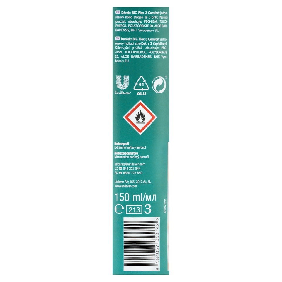 image 1 of Rexona Invisible on Black + White Clothes Antiperspirant Spray for Men 150ml + Razor