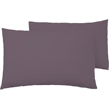 F&F Home Bedding 100% Cotton Grey Pillow Case Pair