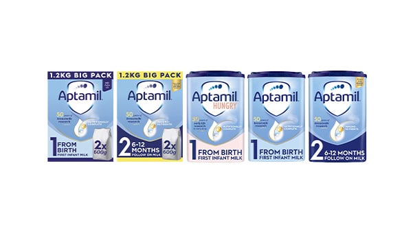  Various Aptamil Infant and Follow On milks